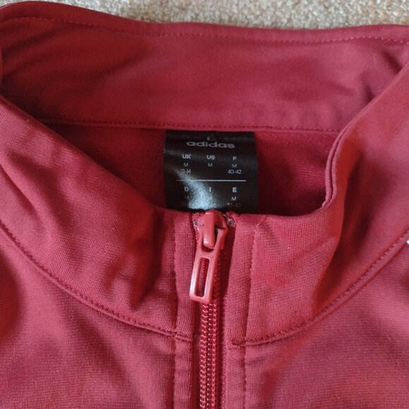 Adidas woman's cranberry track jacket - Picture 3 of 4